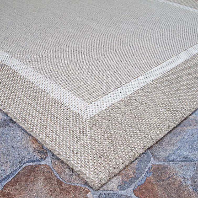 Couristan Saniya Flatwoven Champagne Taupe Indoor Outdoor Area Rug