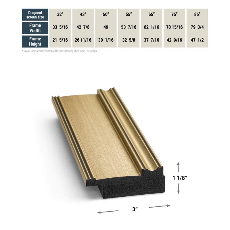 Deco TV Frames Deco TV Frame for Samsung Frame TV and Frame Pro