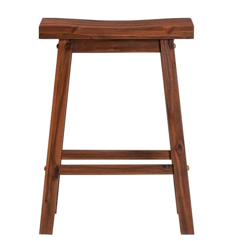 NIHAISHI Backless Saddle Kitchen Counter Stool ,Set of 2