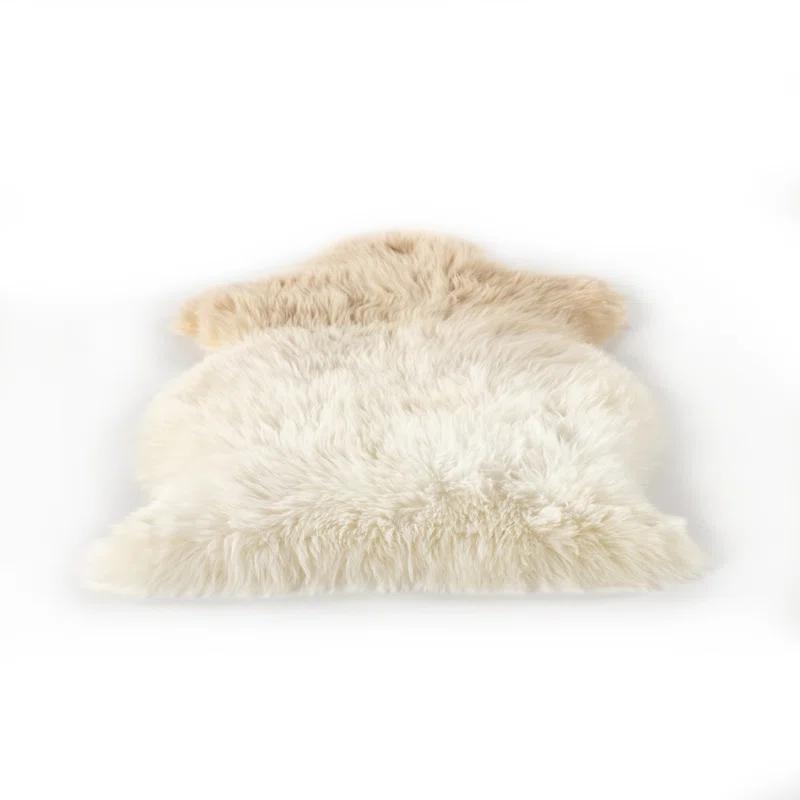 Vale Ombre Sheepskin Throw - Beige