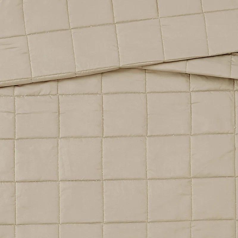 London Fog London Fog Garment Wash Solid Quilt Set