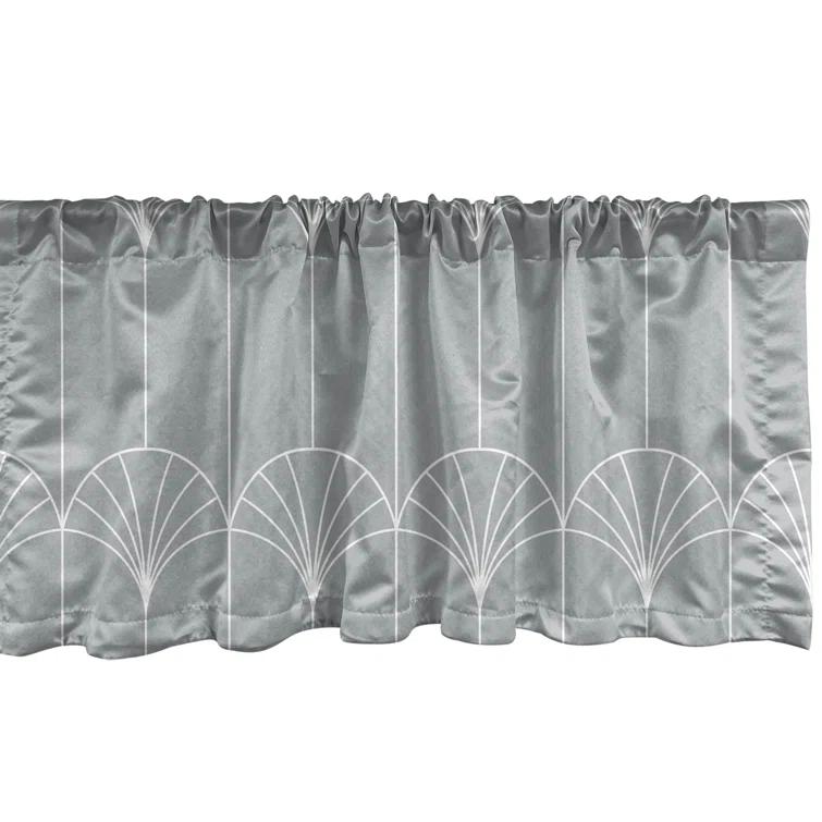 Ambesonne Geometric Tailored 54'' W Window Valance