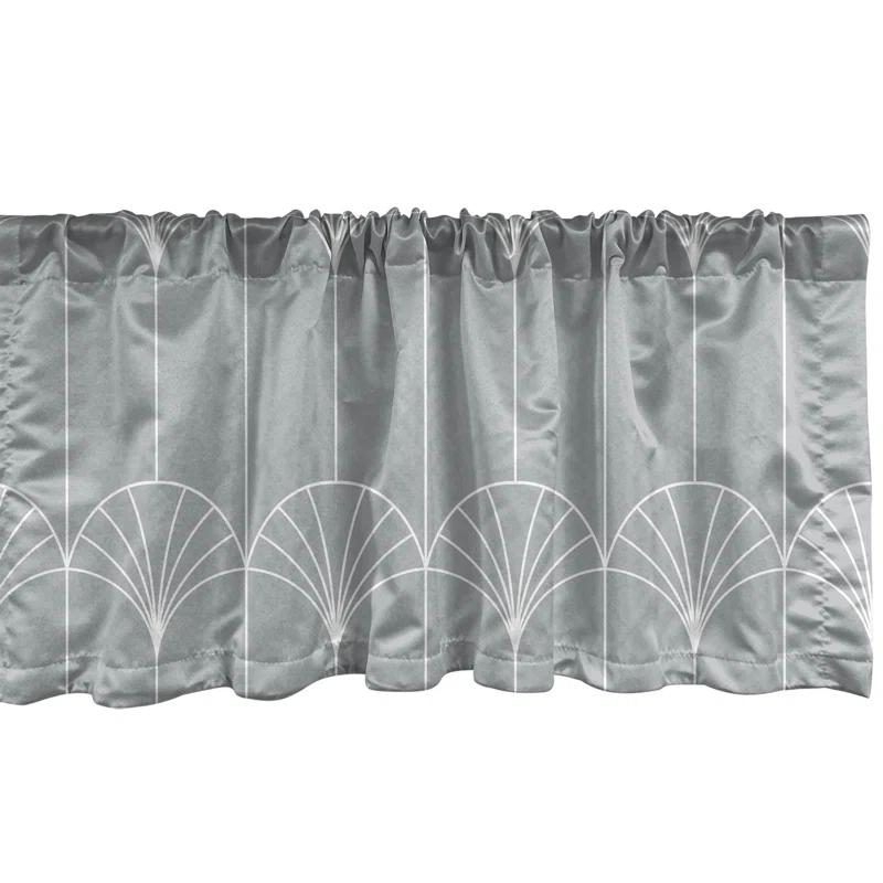 Geometric Tailored 54'' W Window Valance