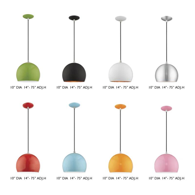 Schultz Single Light Metal Dimmable Pendant
