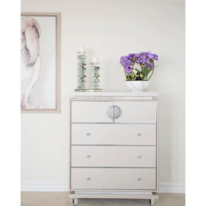 Michael Amini Montreal Tall Crystal Candlestick | Wayfair