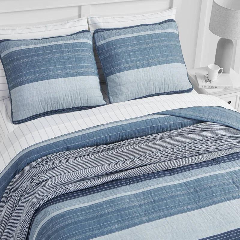Nautica Ridgeport Cotton Reversible Quilt Set