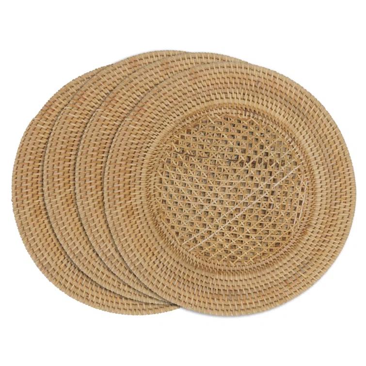 Saro Sousplat Collection Jute Charger (Set of 4)