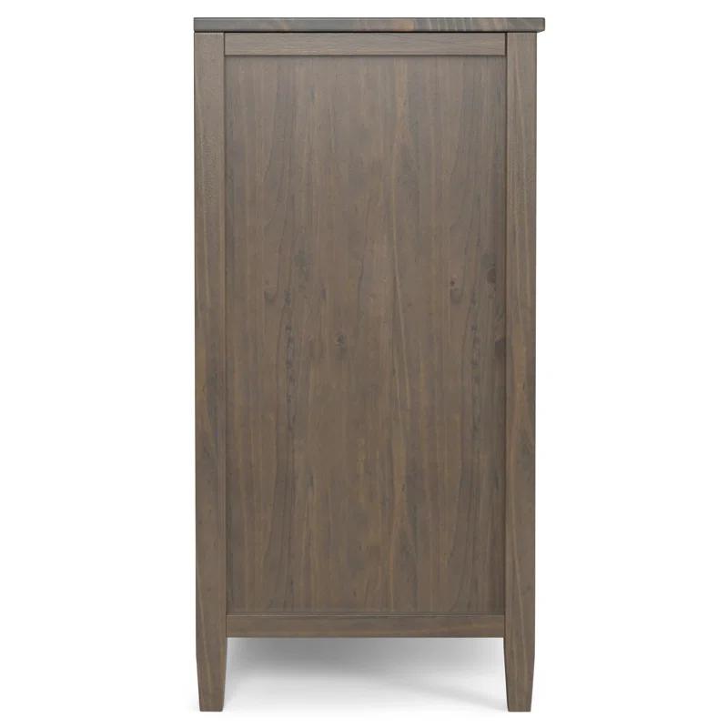 Simpli Home Ela 54"W Solid Wood Sideboard Buffet with 6 Drawers and 2 Storage Cabinets