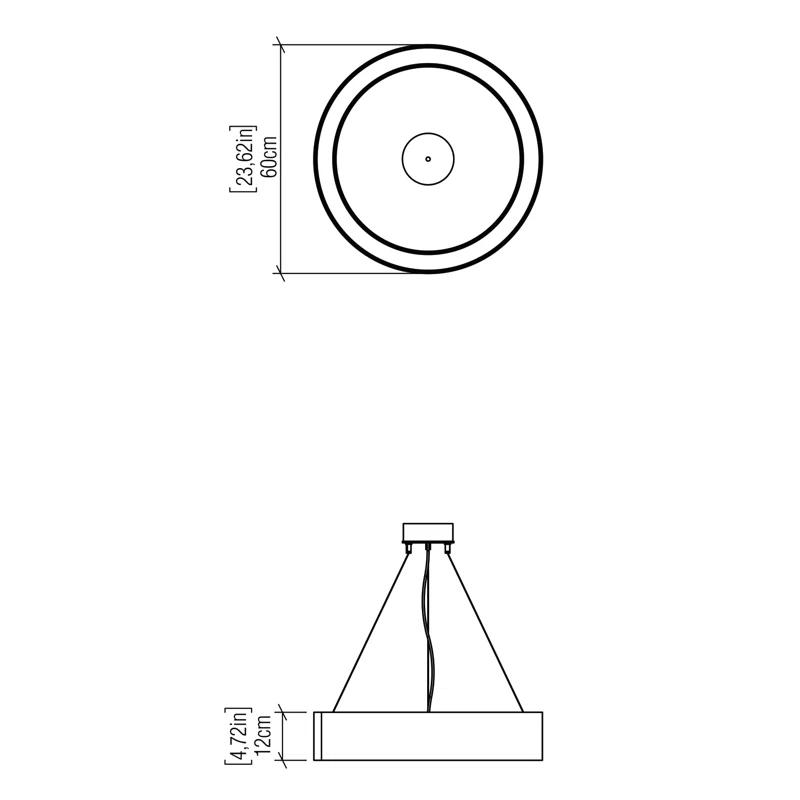 Accord Lighting Cilíndrico Wood Dimmable LED Drum Chandelier