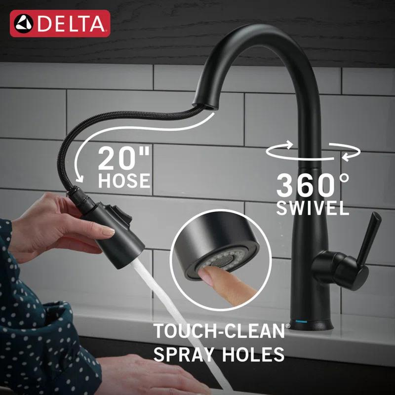 Delta 9113TL-BL-DST Essa Touch2O Kitchen Sink Faucet with Touchless Technology