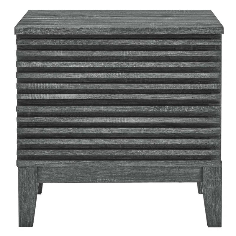 Modway Modway Render Two-Drawer Mid-Century Modern Nightstand