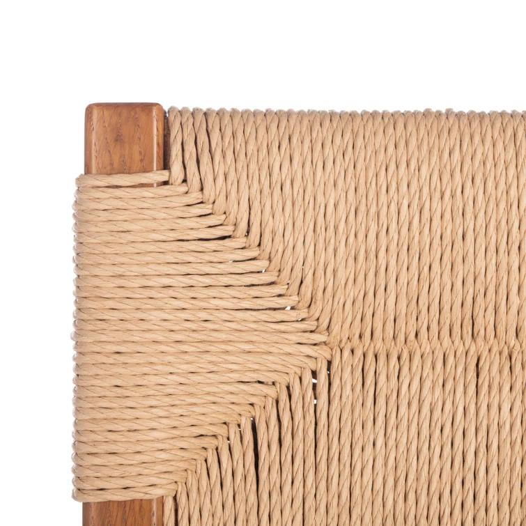 SAFAVIEH Couture Cody Coastal Rattan Solid Dining Chair, Natural (Set of 2)