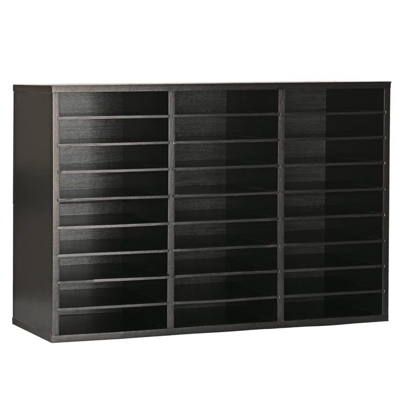 AdirOffice Manufactured Wood Compartment Mailroom Organizer