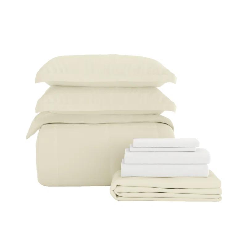 IEnjoy Home Simply Soft 8 Piece Microfiber Complete Bedding Set