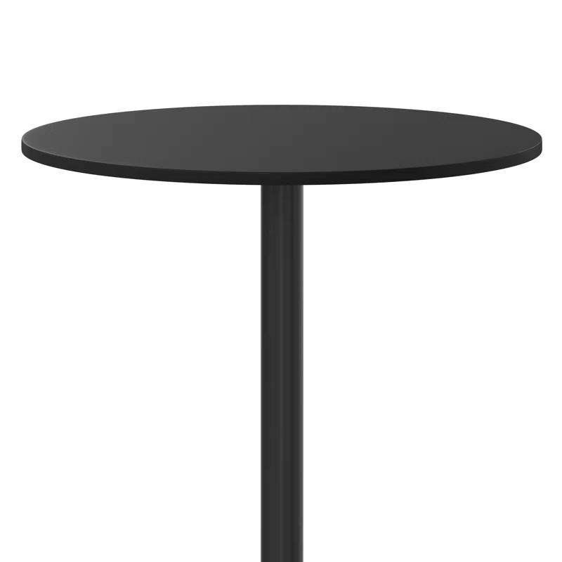 Flash Furniture Carrus Round Laminate Table Top with Height Table Base