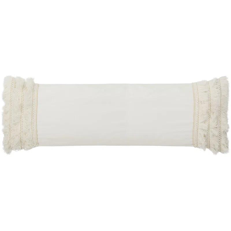 Hooda Fringed Cotton Throw Pillow