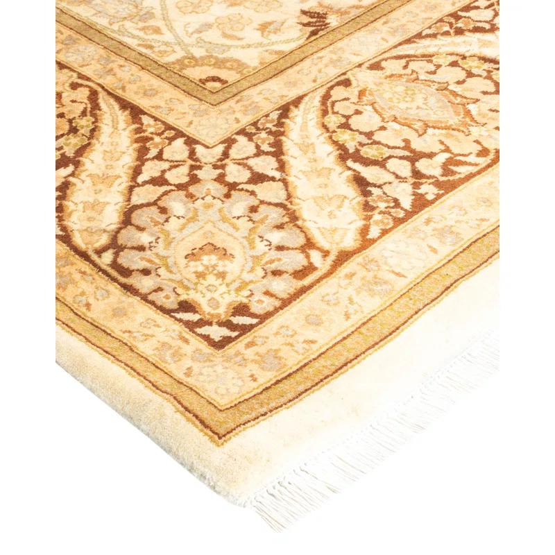 Solo Rugs One-of-a-Kind 6' 2" X 9' 2" 2000s Wool Area Rug Ivory