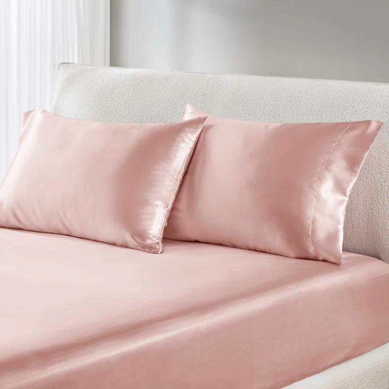 Madison Park Essentials Satin Luxury 2PC Pillowcases (Set of 2)