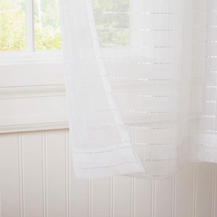 Amalgamated Textiles Polyester Sheer Curtain Pair (Set of 2)