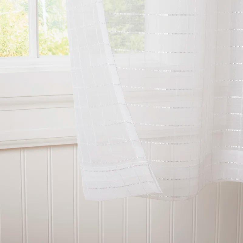 Amalgamated Textiles Polyester Sheer Curtain Pair (Set of 2)