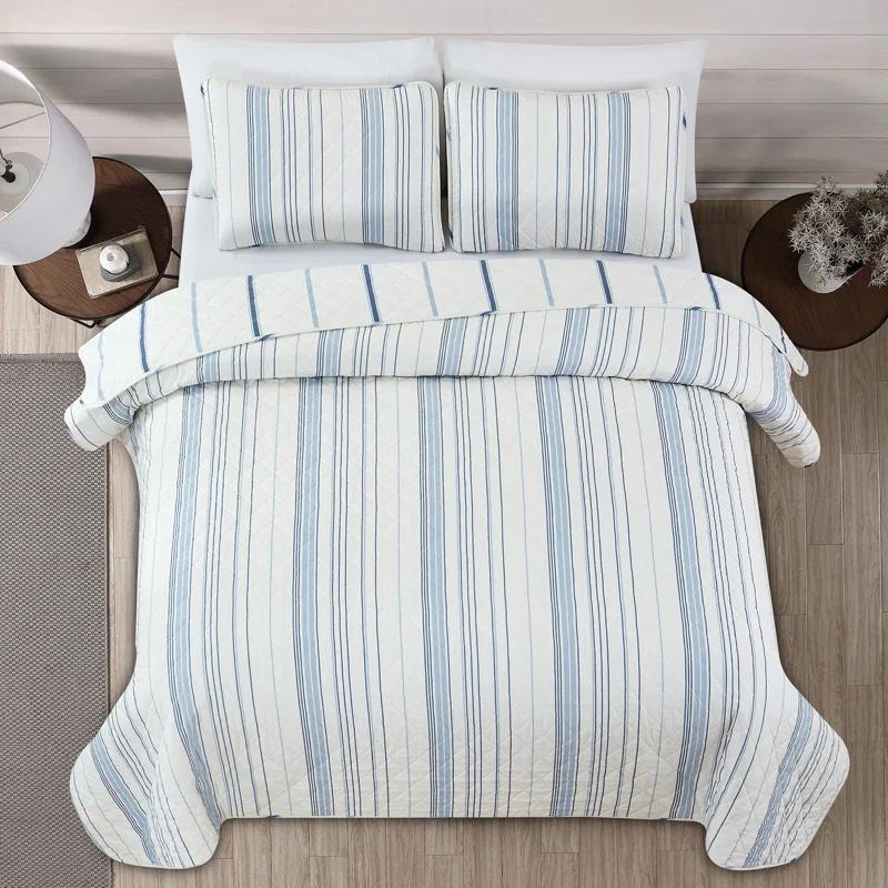 Market & Place Sofia No Striped Quilt Set