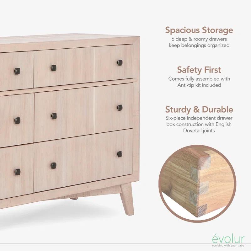 Evolur Antilia Kids 6 - Drawer Dresser