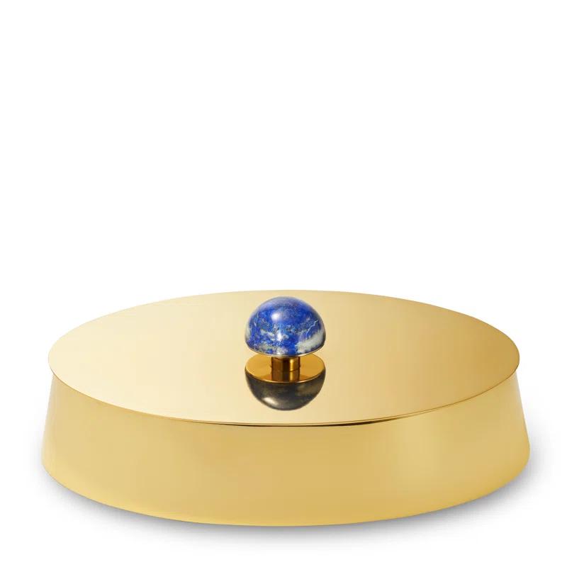 AERIN Handmade Brass/Lapis Decorative Box