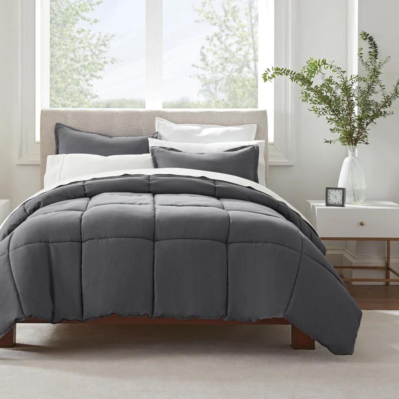Serta Microfiber 3 Piece Comforter Set