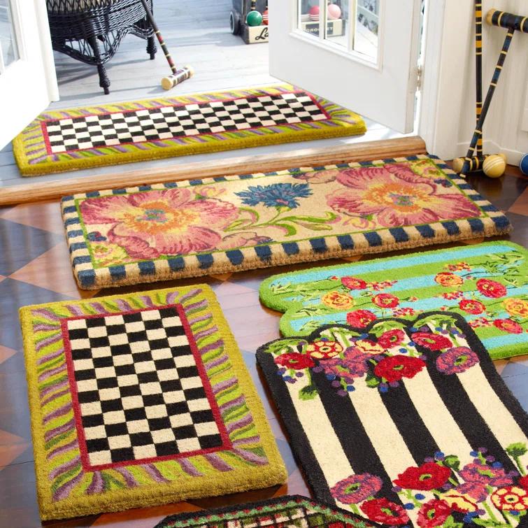 MacKenzie-Childs Flower Market Double Door Entrance Mat
