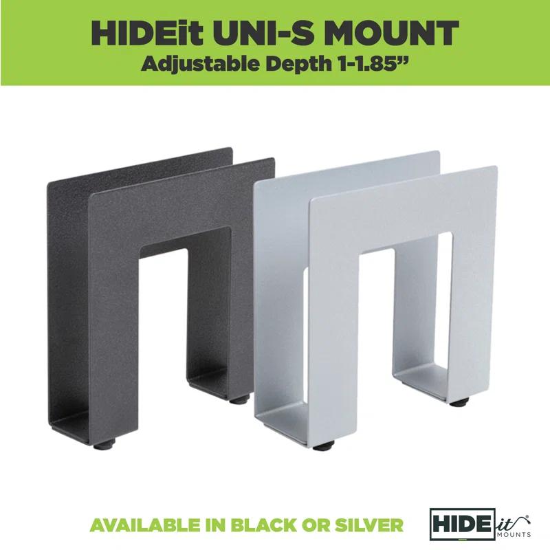 HIDEit Mounts HIDEit Uni-S | Adjustable Small Electronics, Cable Box Mount + Small Computer Mount