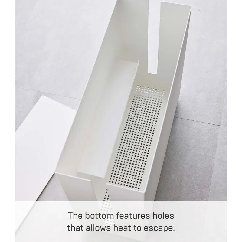 Tower Yamazaki Home Rolling Cable Management Cord Power Strip/Surge Protector Storage Organizer