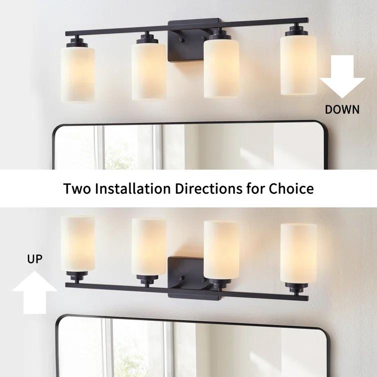Kawoti Vanity Light With Frosted White Glass