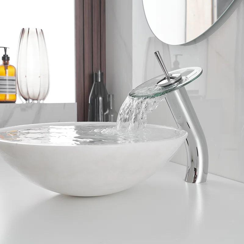 Waterfall Vessel Bathroom Faucet