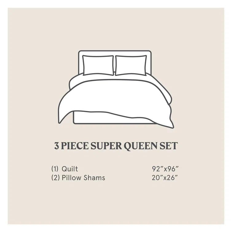 Indigo Hill by HiEnd Accents Satin Channel Silky Satin Design Solid Color Classic Modern Quilt Set