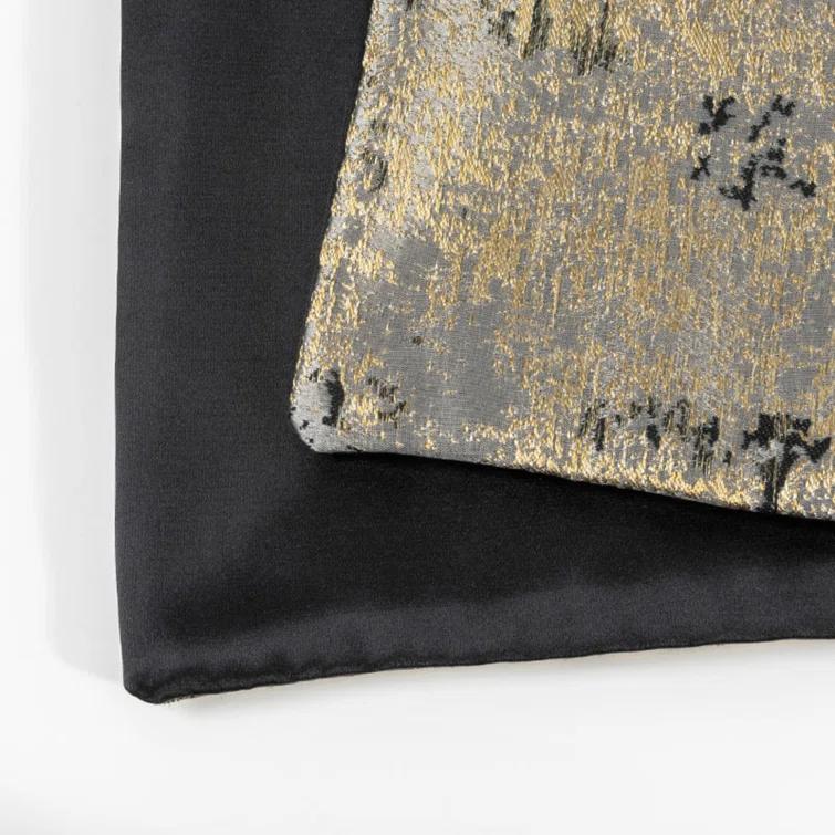 THE-TINOART Glam Jacquard & Velvet Throw Square Accent Pillow Cover 20"x20" 1Piece