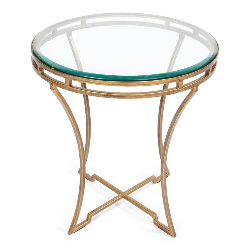 Sarreid Ltd Glass Top End Table