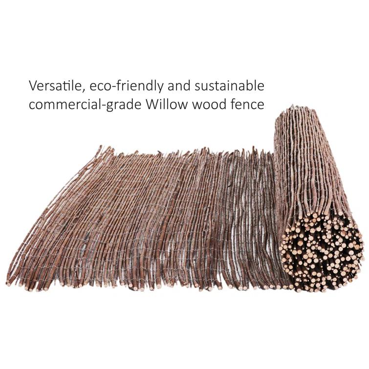 Backyard X-Scapes 6 ft. H x 8 ft. W Willow Wood Fence Panel