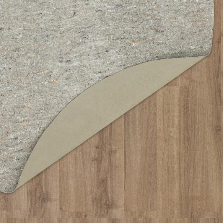 Mohawk 4'10" Round Premium Dual Surface Rug Pad Brown: Skid-Resistant, Polyester, Latex Backing, Gray