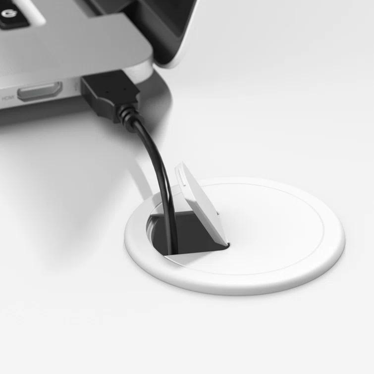 Inbox Zero Ozro L-Shaped Executive Desk