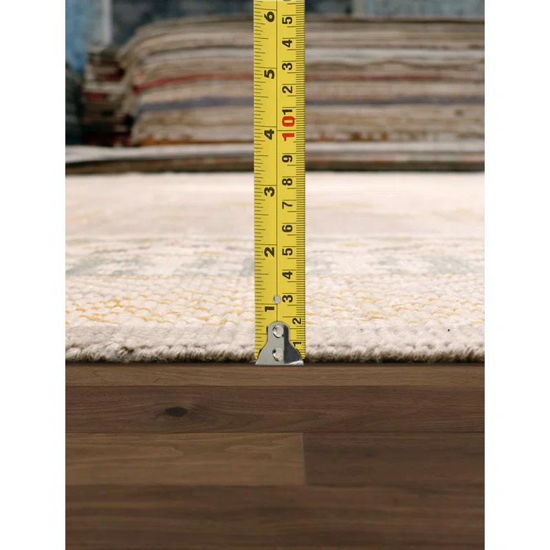 Pasargad Khotan Oriental Hand-Knotted Rectangle Wool Area Rug in Camel/Light Purple/Blue