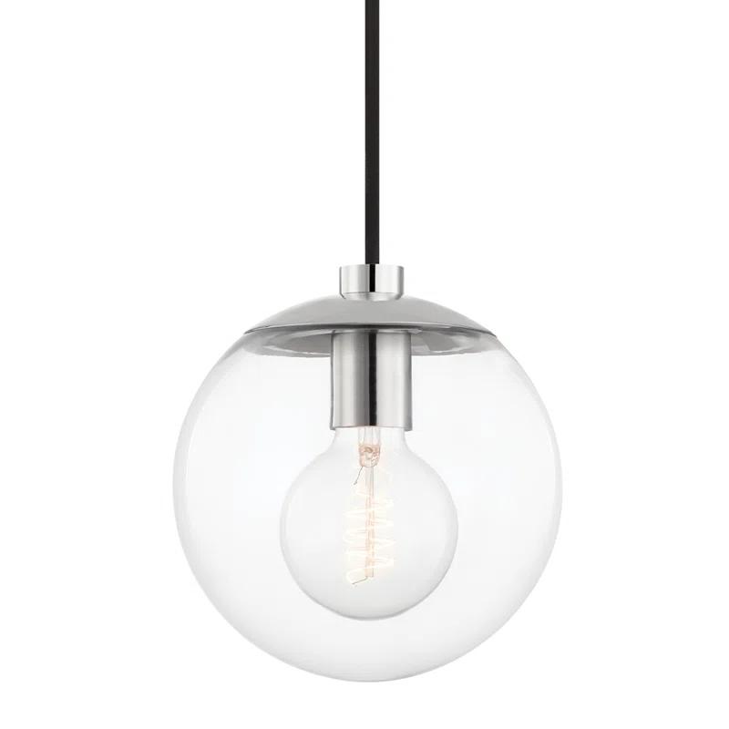 Lia Pendant Light - Clear / 1 Light / Polished Nickel