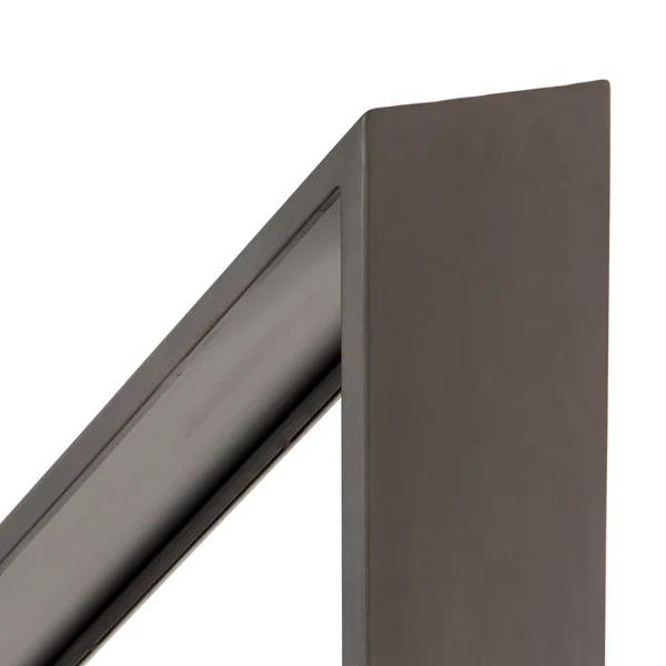 Geometric Coated Gunmetal Firewood Holder