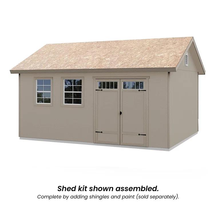 Handy Home Scarsdale 10 ft. W x 16 ft. D Wood Storage Shed With Floor