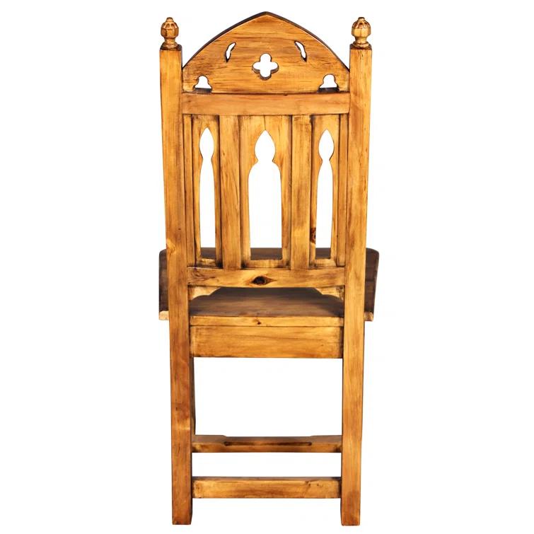 Fleur De Lis Living Sudbury Gothic Solid Wood Side Chair