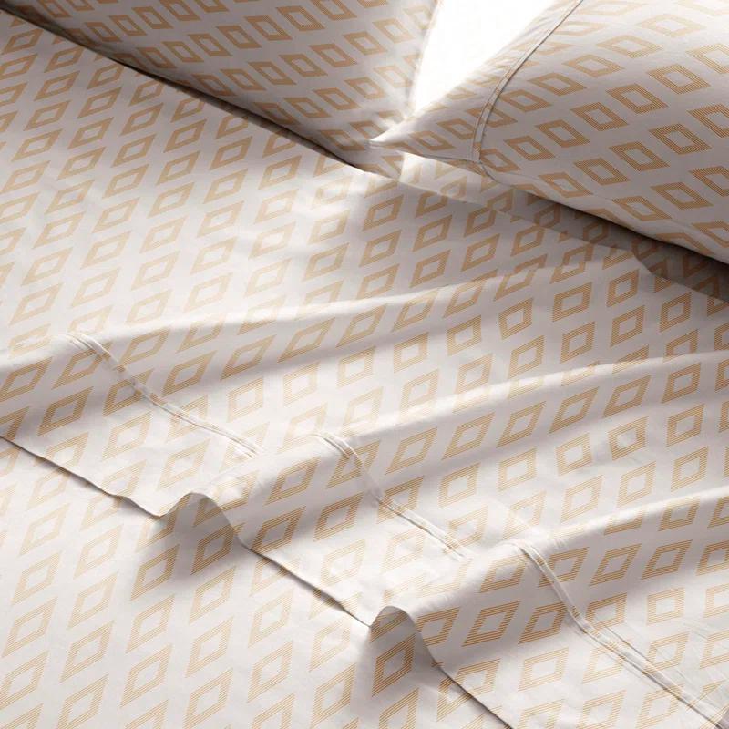 Brielle Percale Geometric Sheet Set
