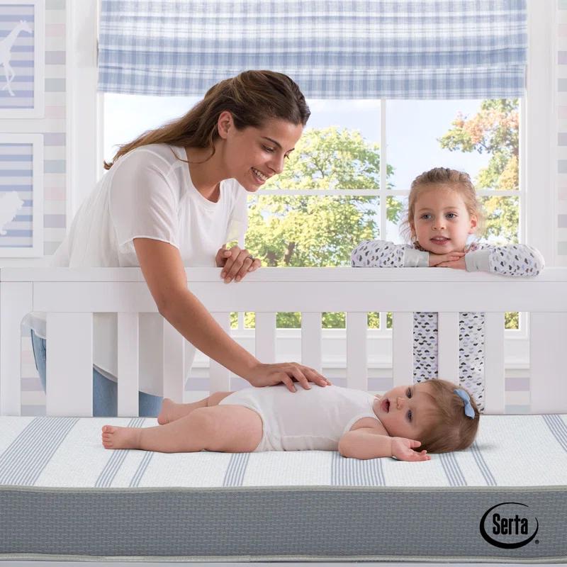Serta 2-Stage Waterproof Standard Crib Mattress