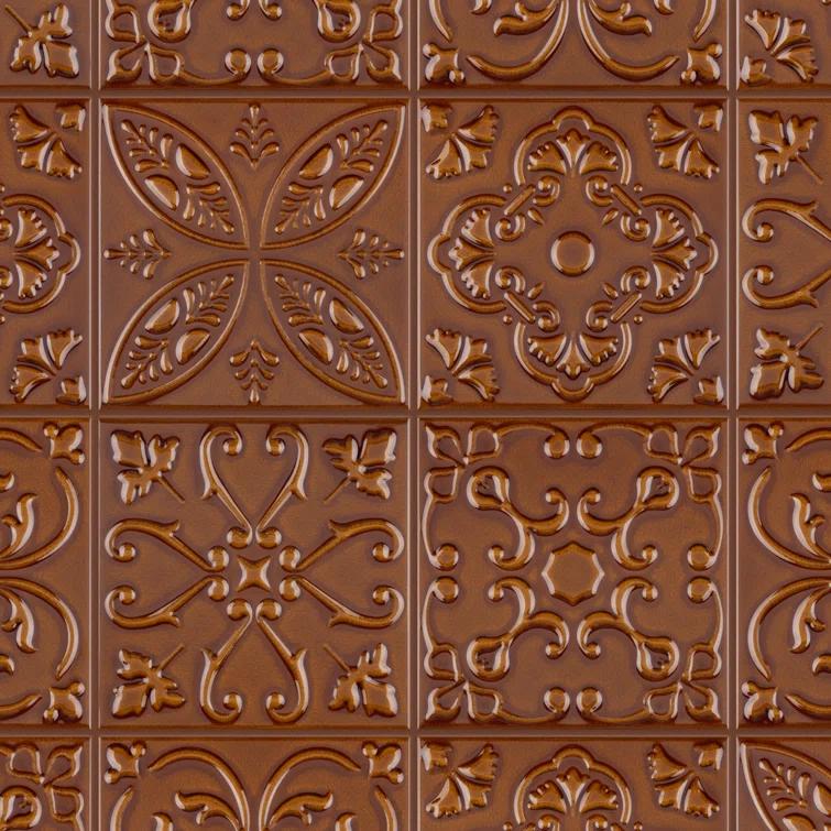 Merola Tile Trend 8" x 8" Ceramic Patterned Wall Tile