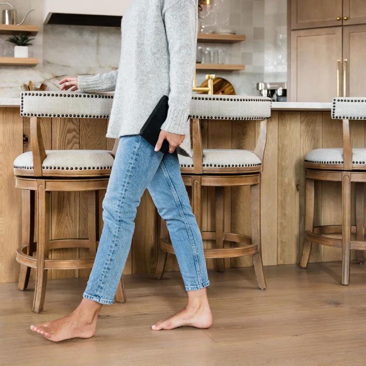 Maven Lane Maven Lane Alexander Stool with Fabric Upholstery