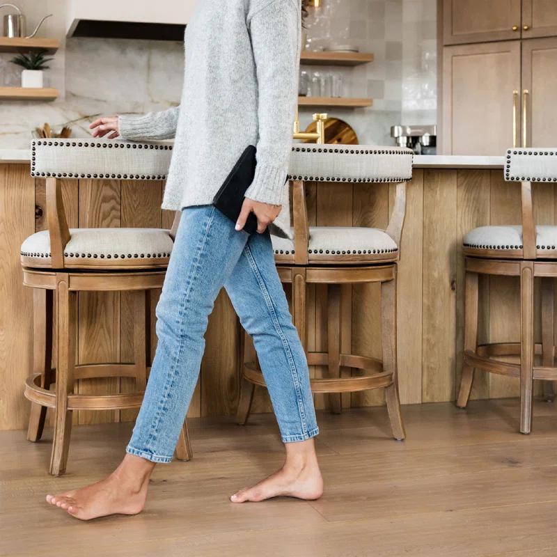 Maven Lane Maven Lane Alexander Stool with Fabric Upholstery