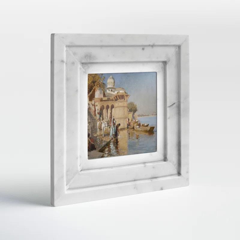 Barrona White Marble Marble Picture Frame